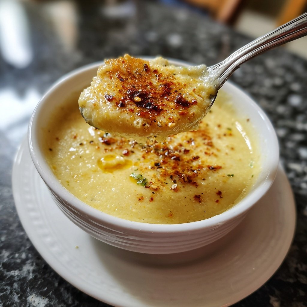 Cremige Geröstete-Knoblauch-Suppe
