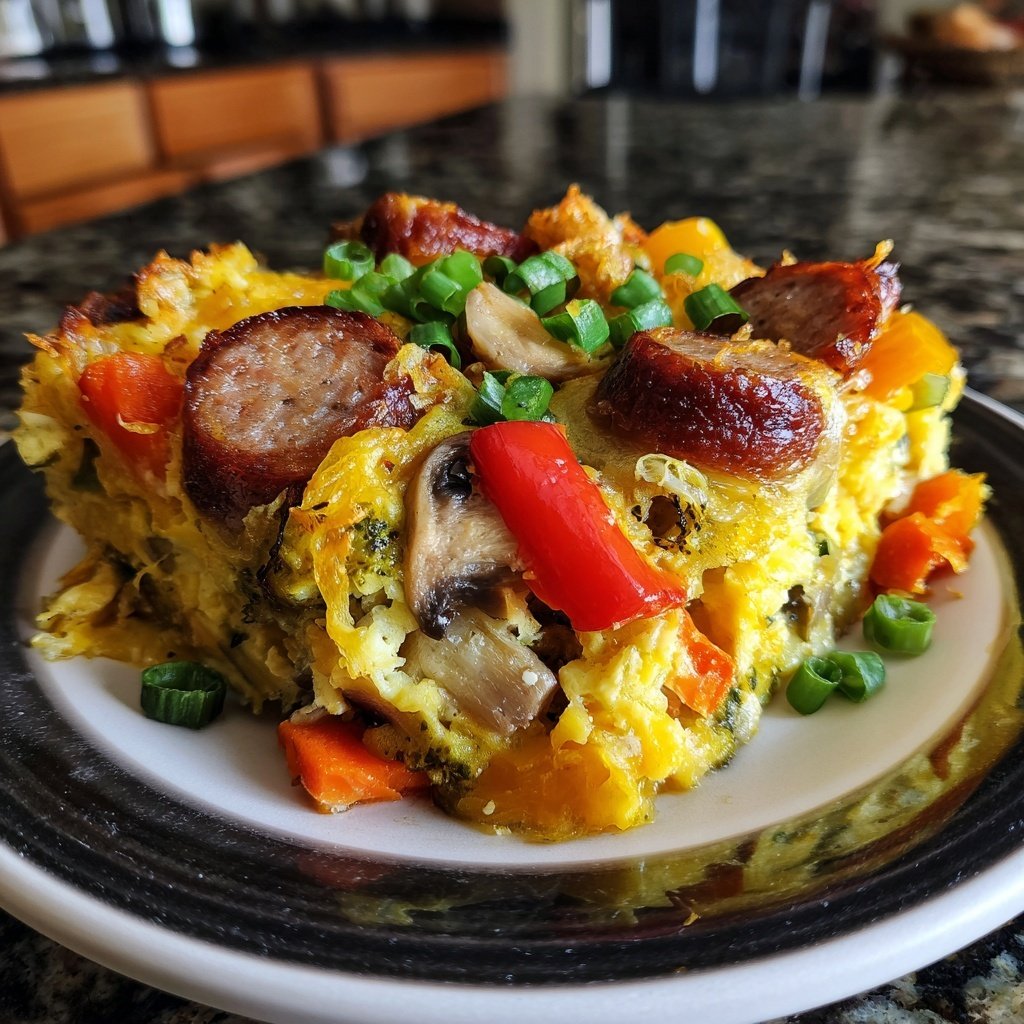 Ofengericht mit Wurstgemüse