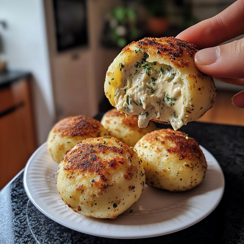 Vegane Gefüllte Kartoffelknödel