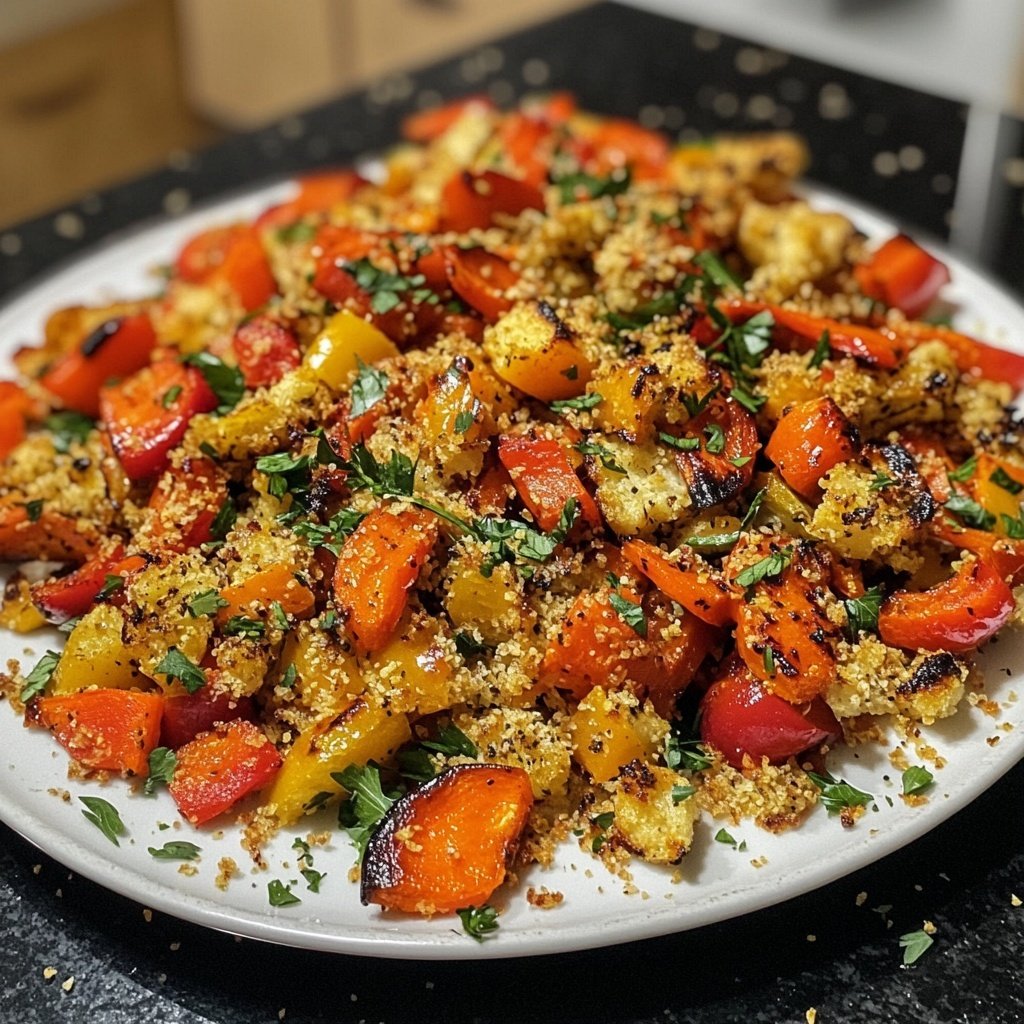 Winterlicher Gesund-&-Leicht-Quinoasalat mit Ofengemüse