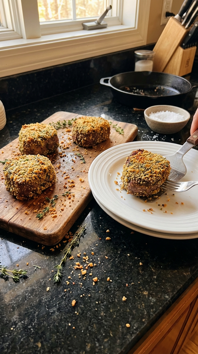 Kräuterkrusten Filet Mignon Medaillons​