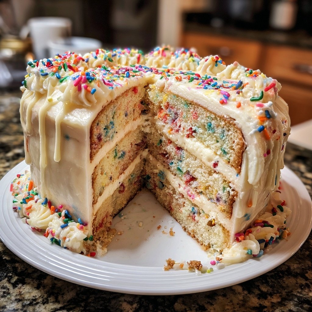 Galentine’s Funfetti Geburtstagskuchen