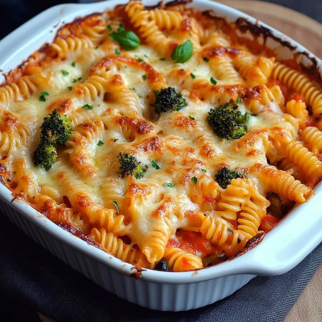 Einfacher Gemüse-Nudel-Auflauf