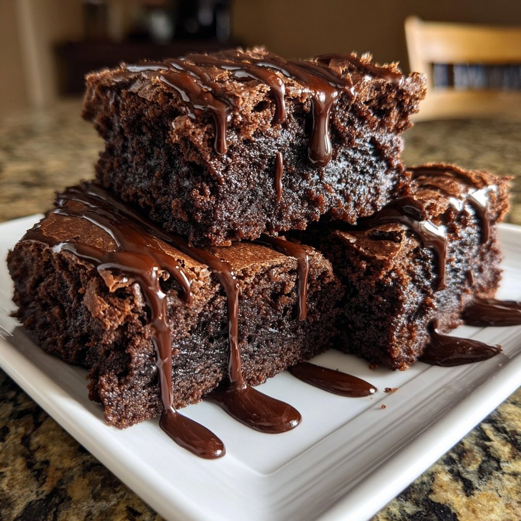 Seidige Topfen Brownies
