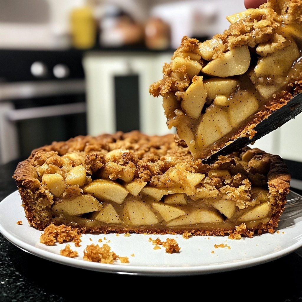 Saisonal-Festlicher Bratapfelkuchen mit Marzipan