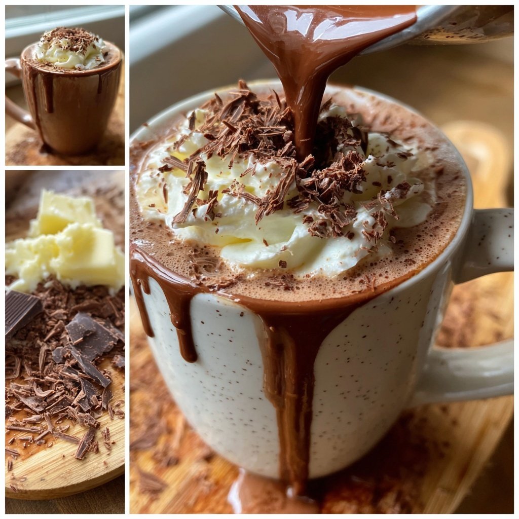 Dicke italienische Bailey’s-heiße Schokolade