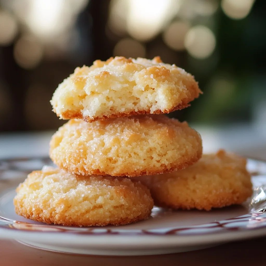 Luftige Kokosplätzchen