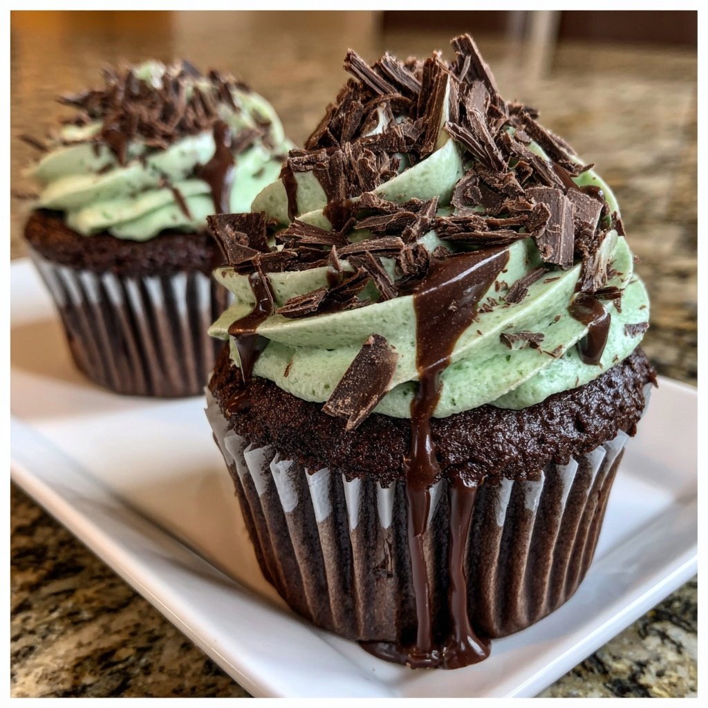 Minz Schokolade Cupcake Fantasie