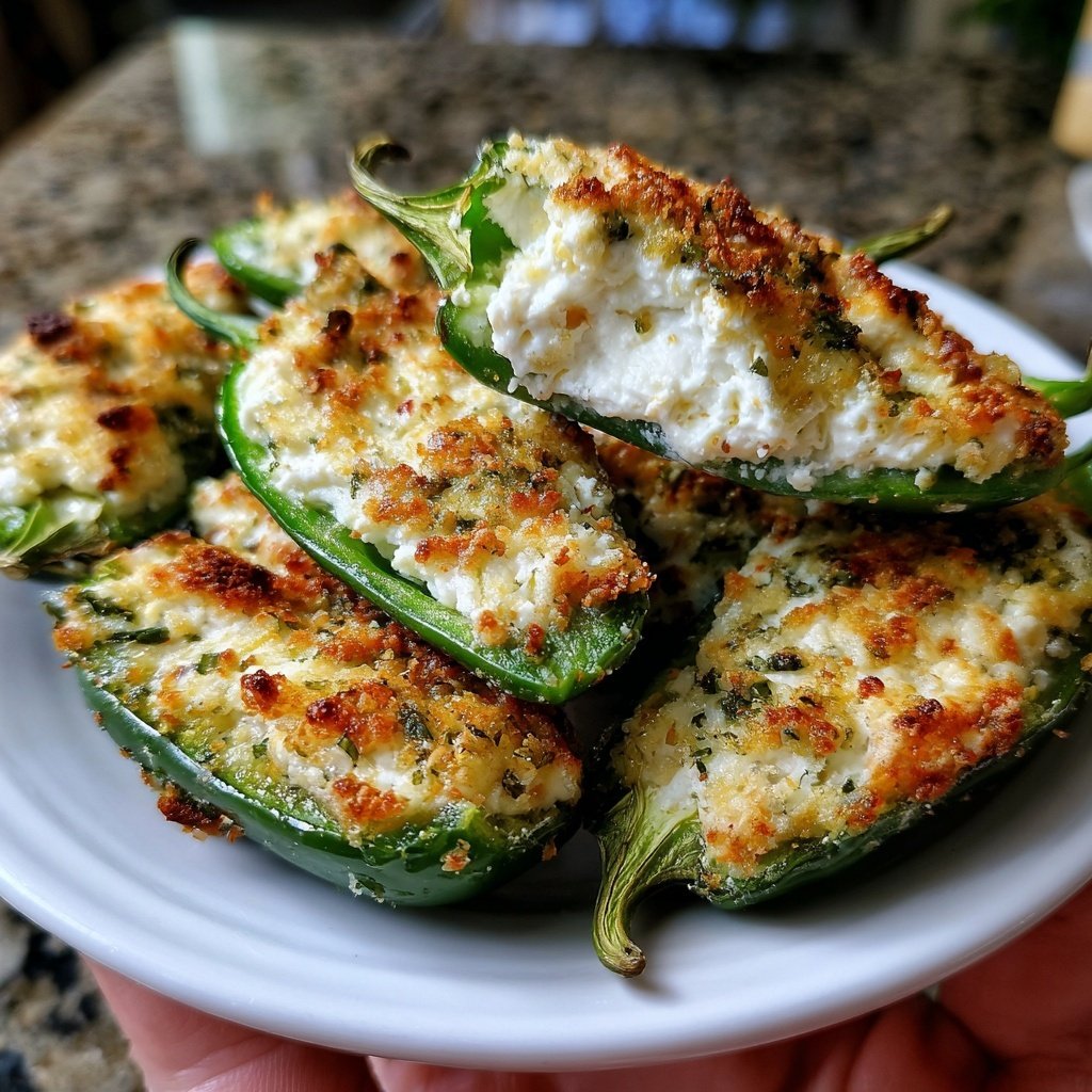 Gefüllte Jalapeños mit Frischkäse
