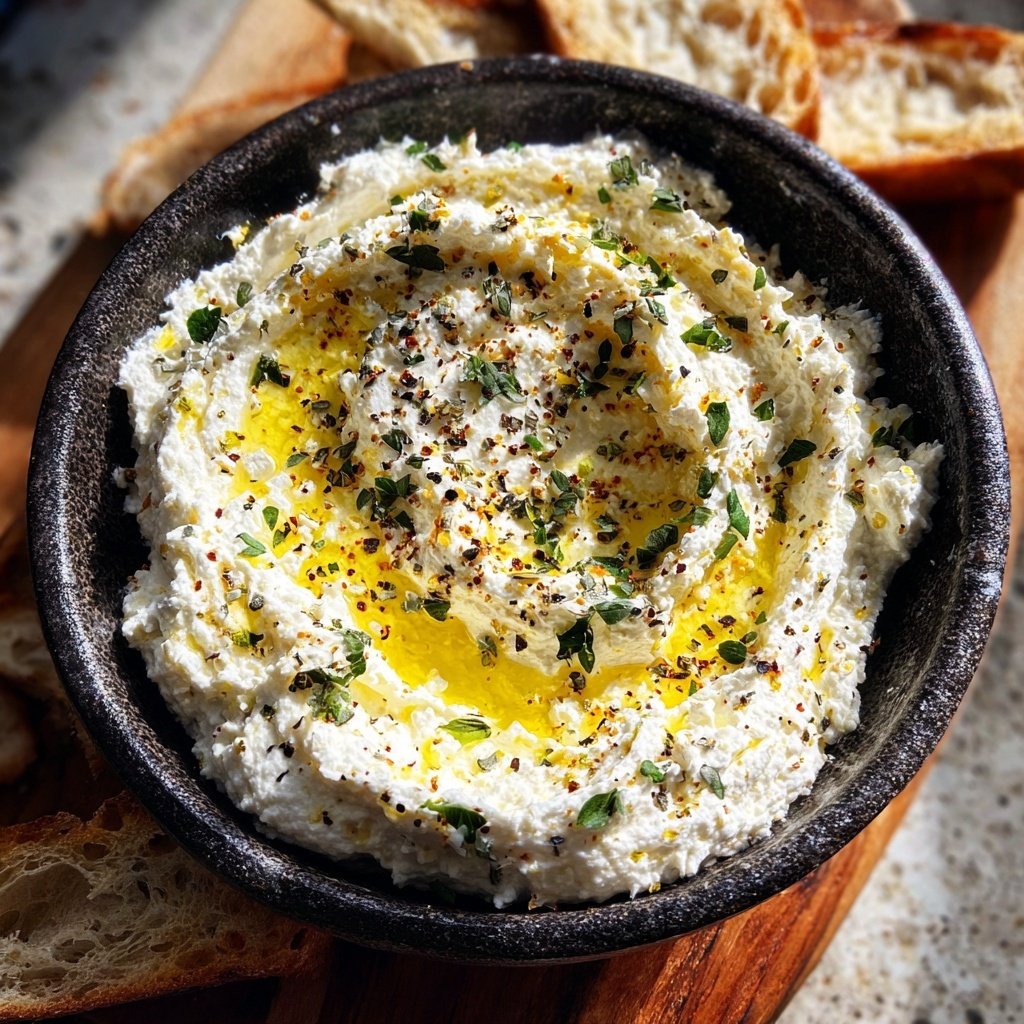 Geschlagene Ricotta Dip