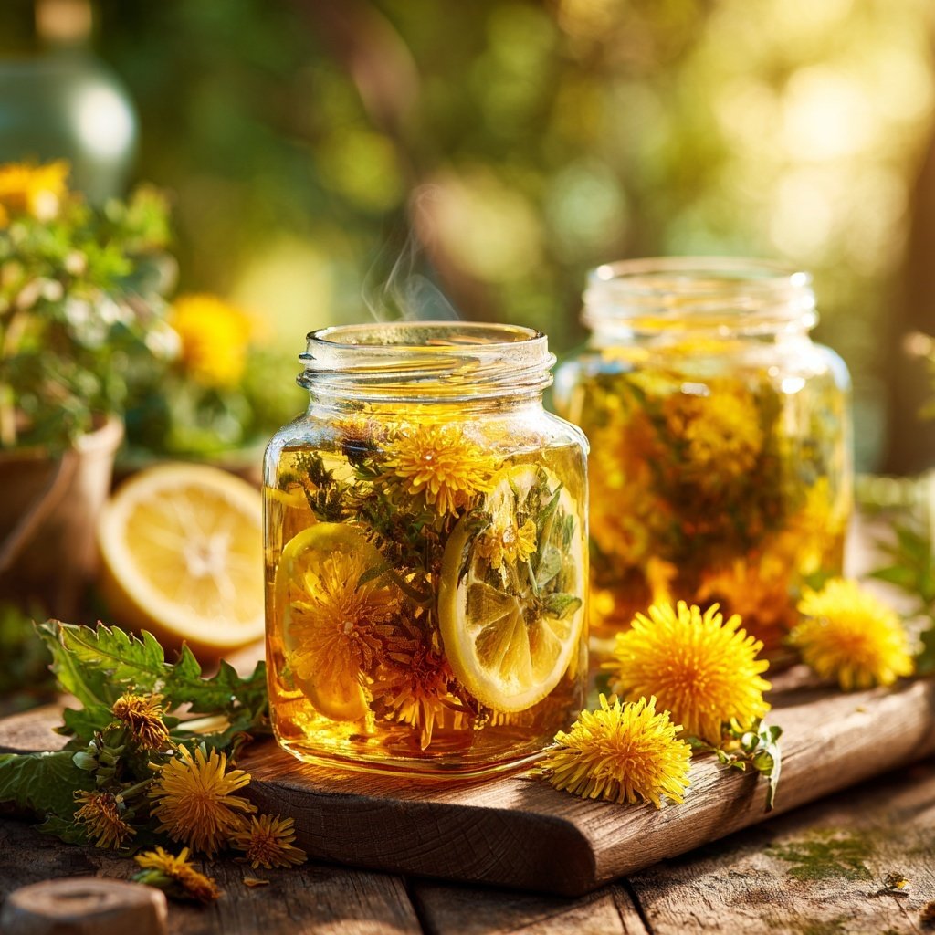 Würziger Löwenzahntee zum Genießen