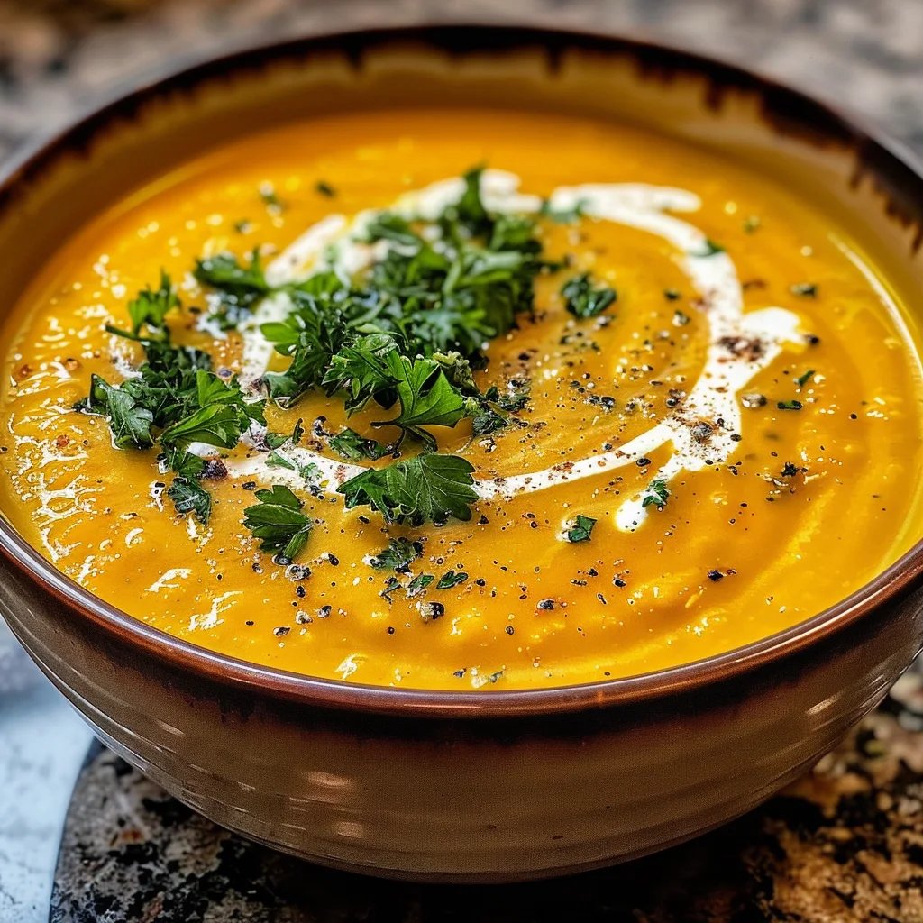 Cremige Kürbis-Kartoffel-Suppe