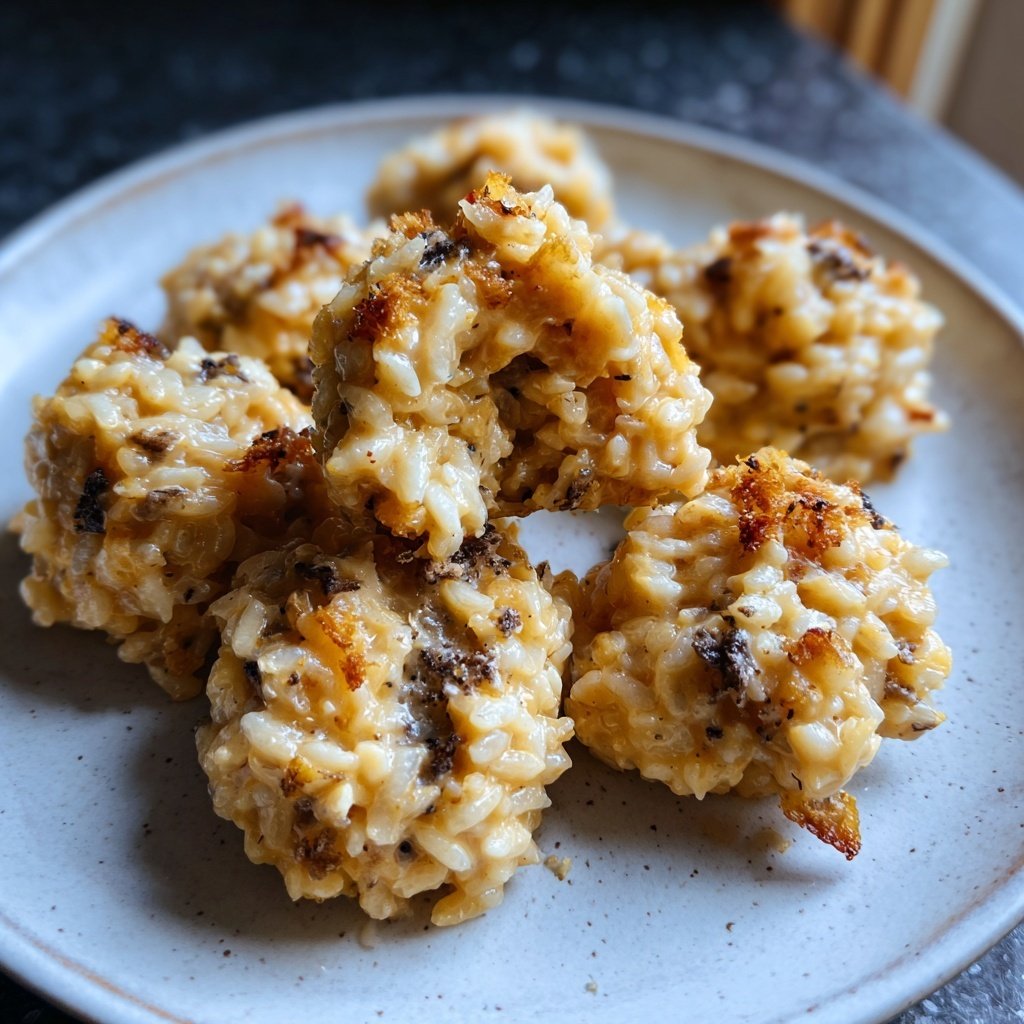 Herzhafte Trüffel Risotto Häppchen