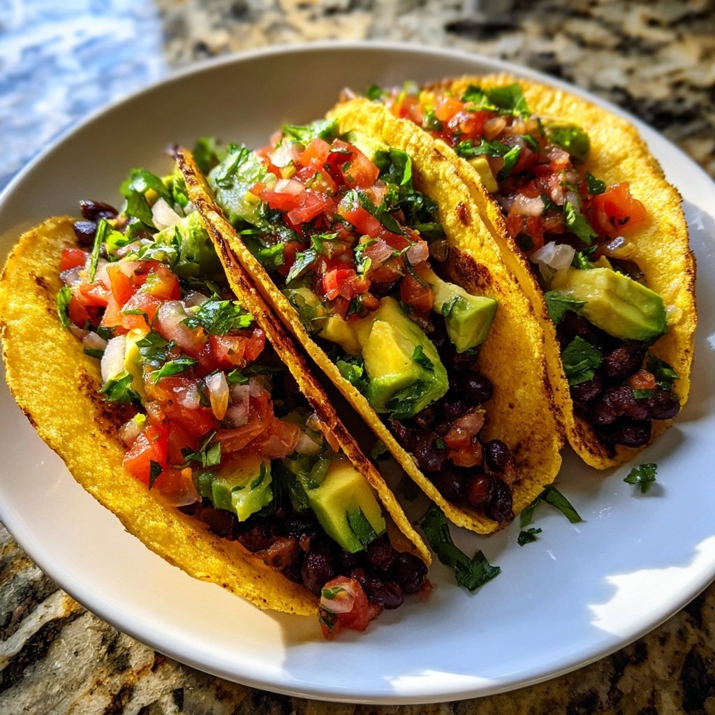 Ei Schwarze Bohnen Tacos