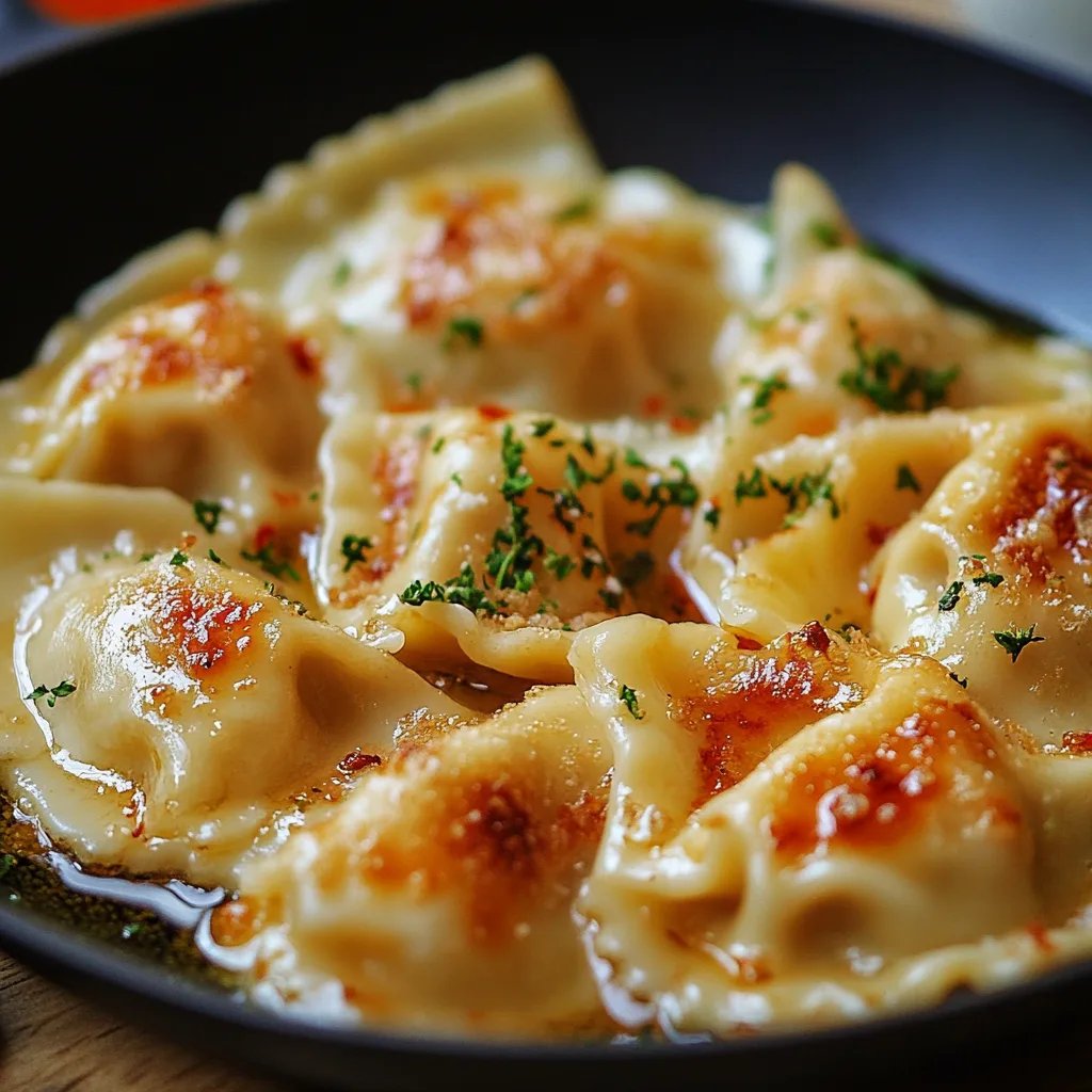 Maultaschen in Käse-Sahne-Sauce
