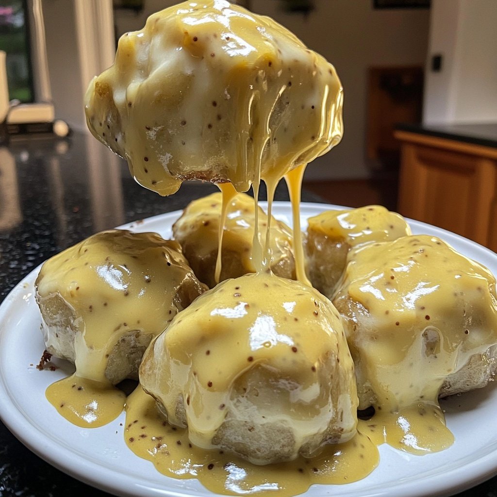 Rosenkohl in Frischkäse Senfsauce