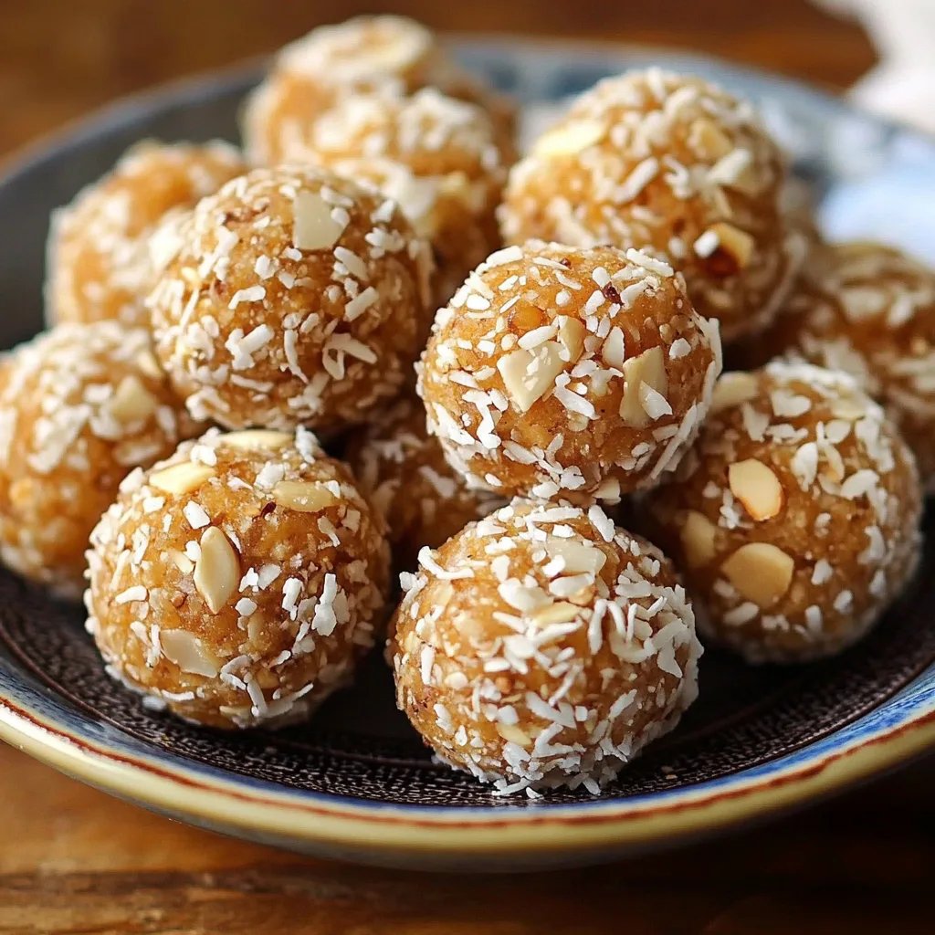 Susse Mandel Kokos Kugeln