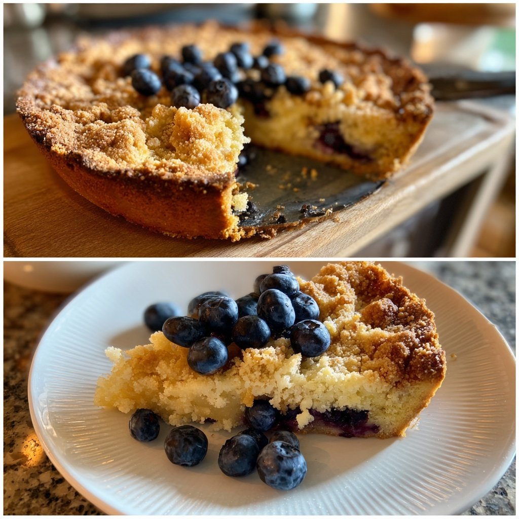 Gefrorene Blaubeeren Zitrone Sauerteig frisches Backen