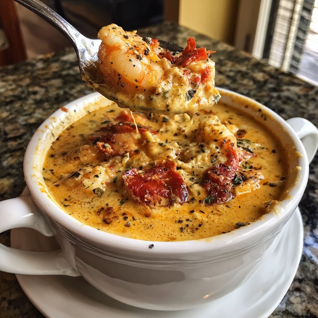 Garnelen Chorizo Chowder Cremige Basis