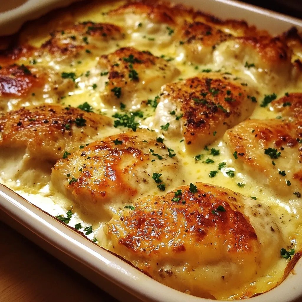 Cremiger Hähnchenauflauf