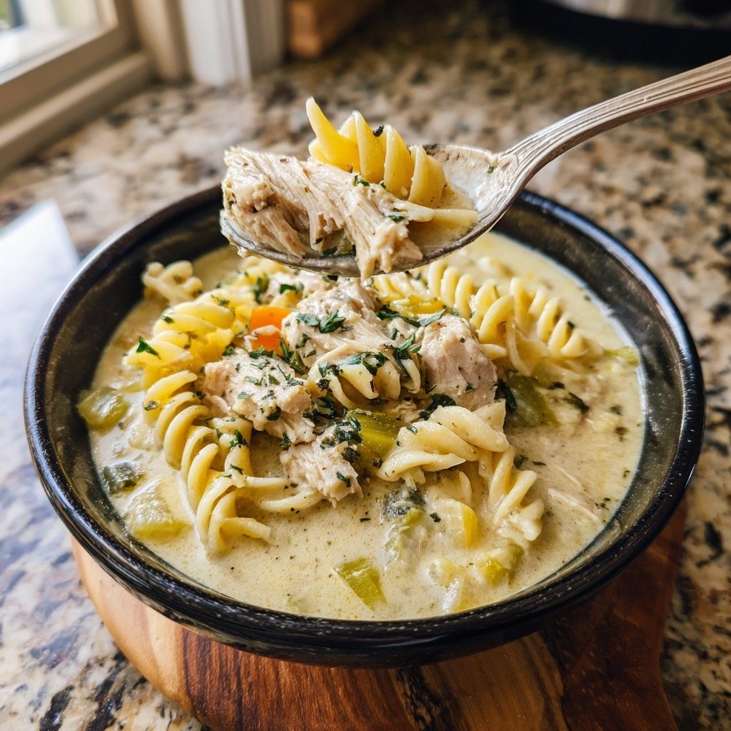 Cremige Hühnersuppen-Nudelsuppe Ultimativ