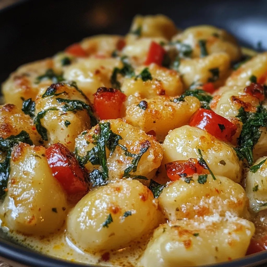 Cremige Gnocchi-Pfanne mit Gemüse