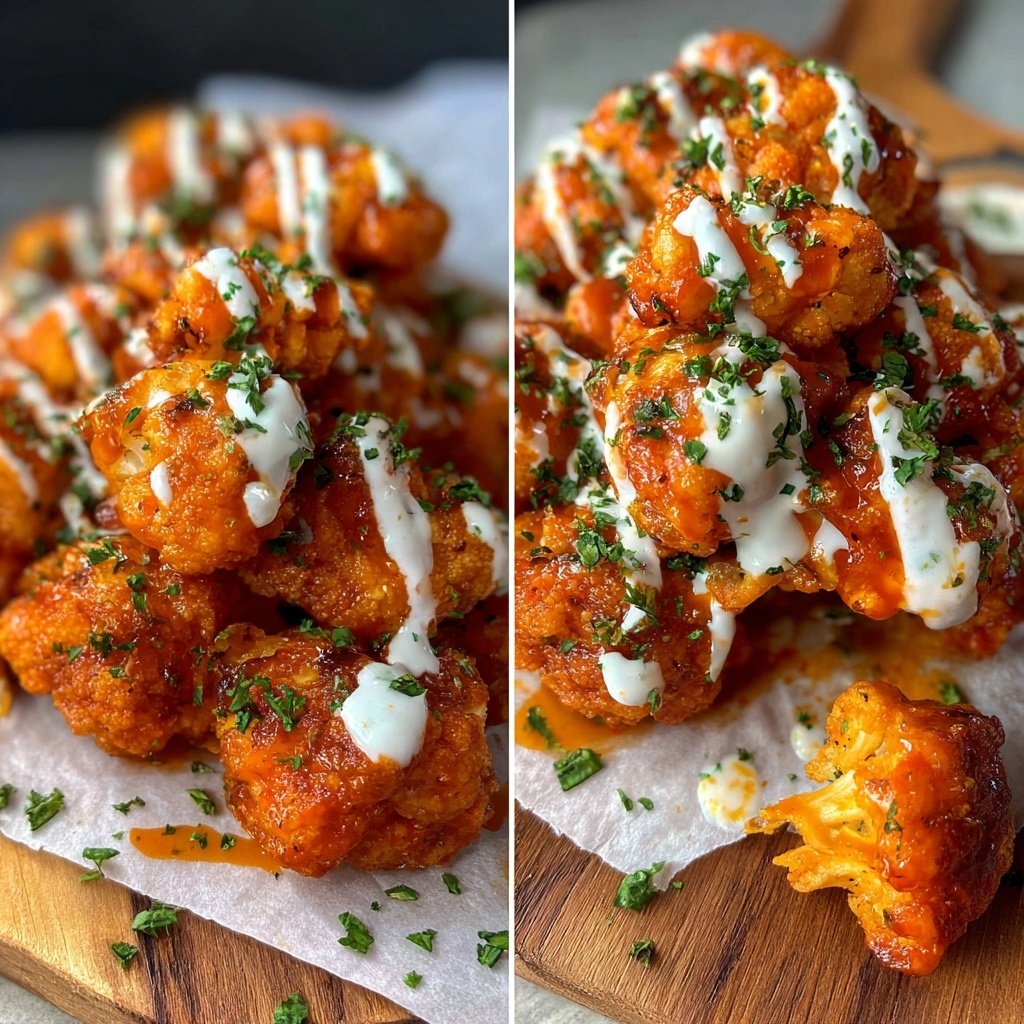 Buffalo Blumenkohl Häppchen Platte