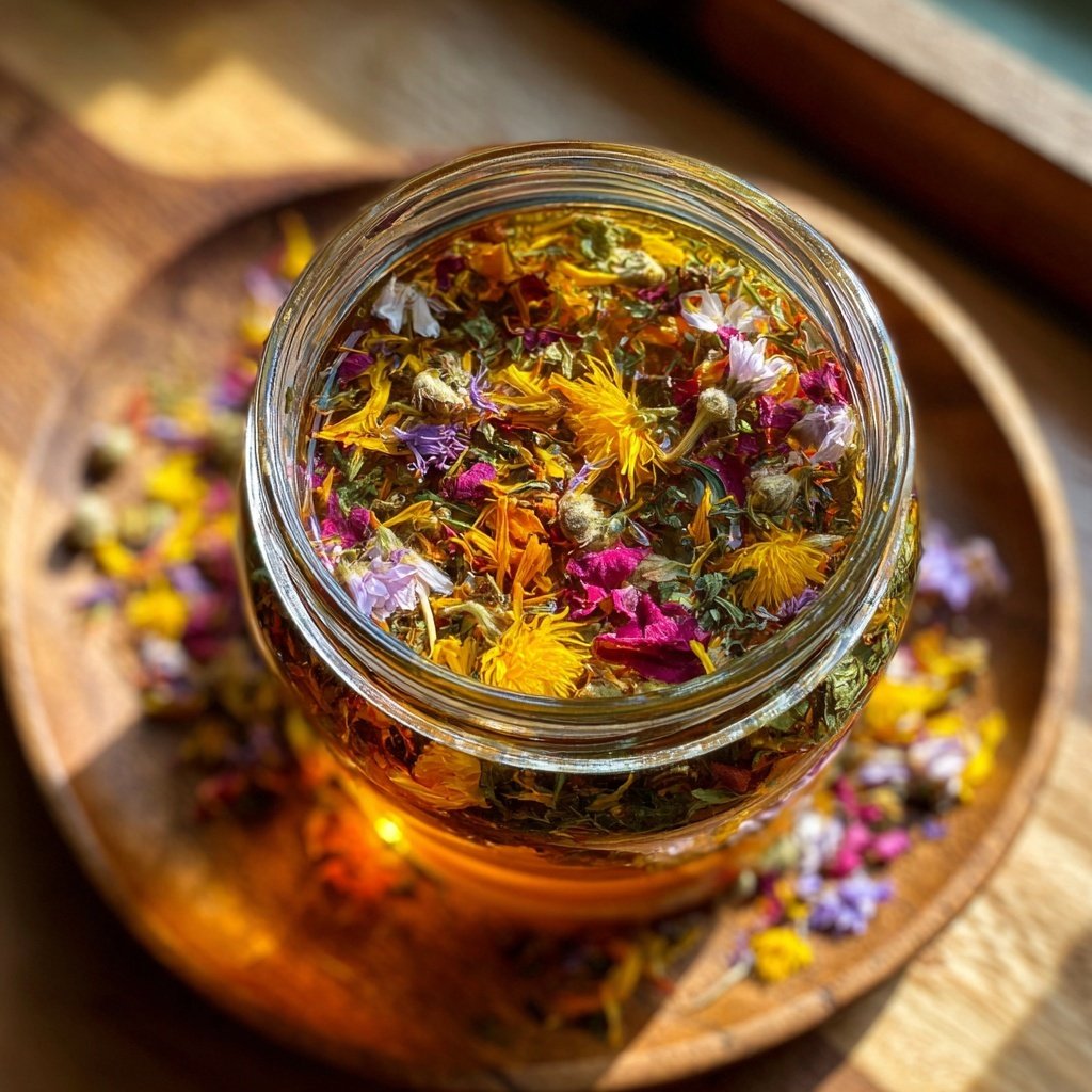 Erfrischender Löwenzahntee-Mix