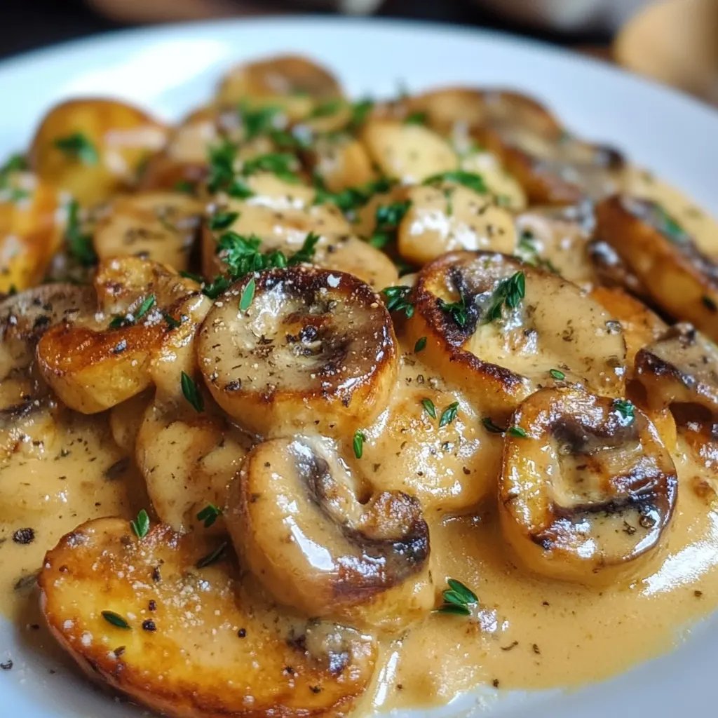 Cremige Gnocchi-Pilz-Pfanne