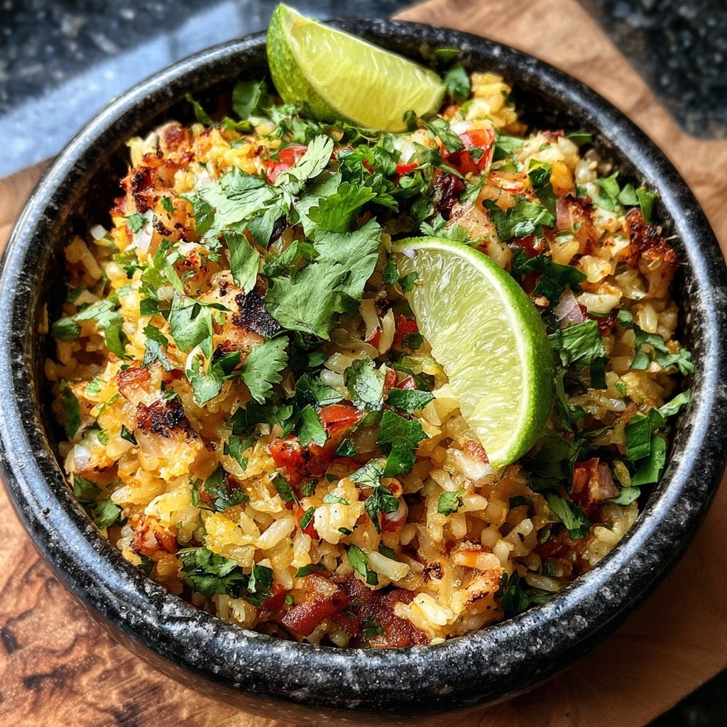 Burrito Schüssel Koriander Limette Reis